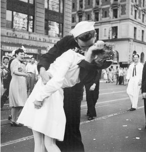 Different Perspectives On Iconic Photograph Of V-J Day Kiss In Times Square, 1945