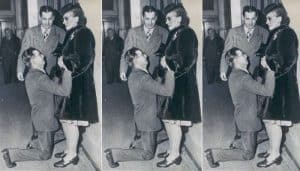 Real Story Behind The Viral Photo Of A Man Begging His Wife For Forgiveness Outside A Chicago Divorce Court In 1948