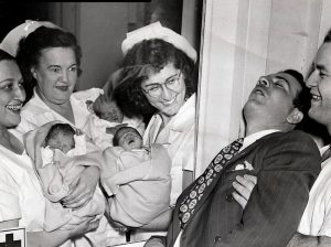 The Story Behind The Viral Photo Of Dad Fainting After Seeing His Newborn Triplets In 1946